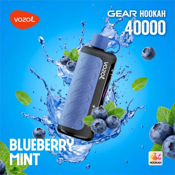 Vozol Gear Hookah 40000 Puffs Blueberry Mint