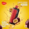 Vozol Gear Hookah 40000 Puffs Sweet Passion Fruit