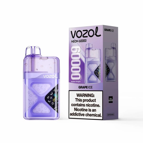 Vozol Neon 60000 Puffs Disposable Vape Grape Ice
