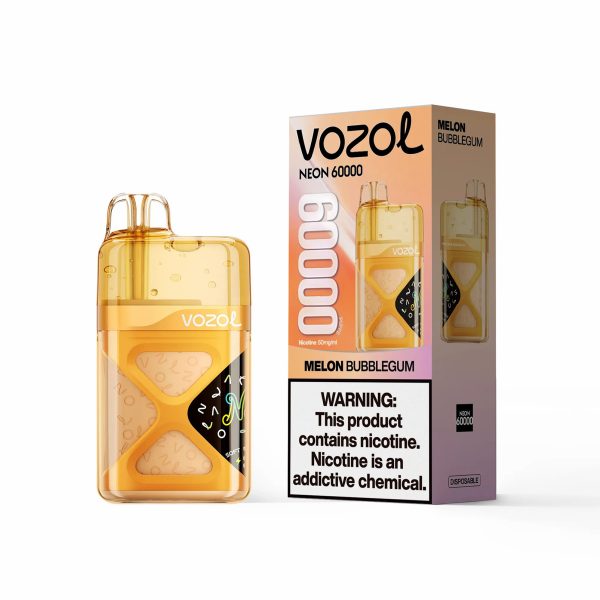 Vozol Neon 60000 Puffs Disposable Vape Melon Bubblegum